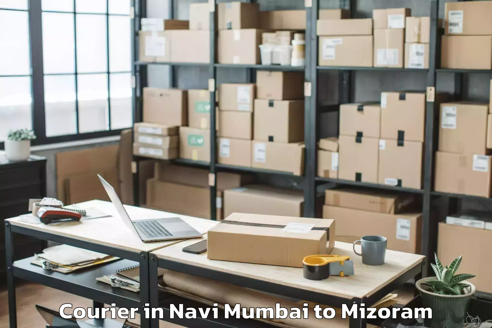 Hassle-Free Navi Mumbai to Darlawn Courier